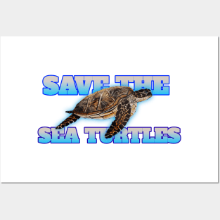 Sea turtle t-shirt designs Posters and Art